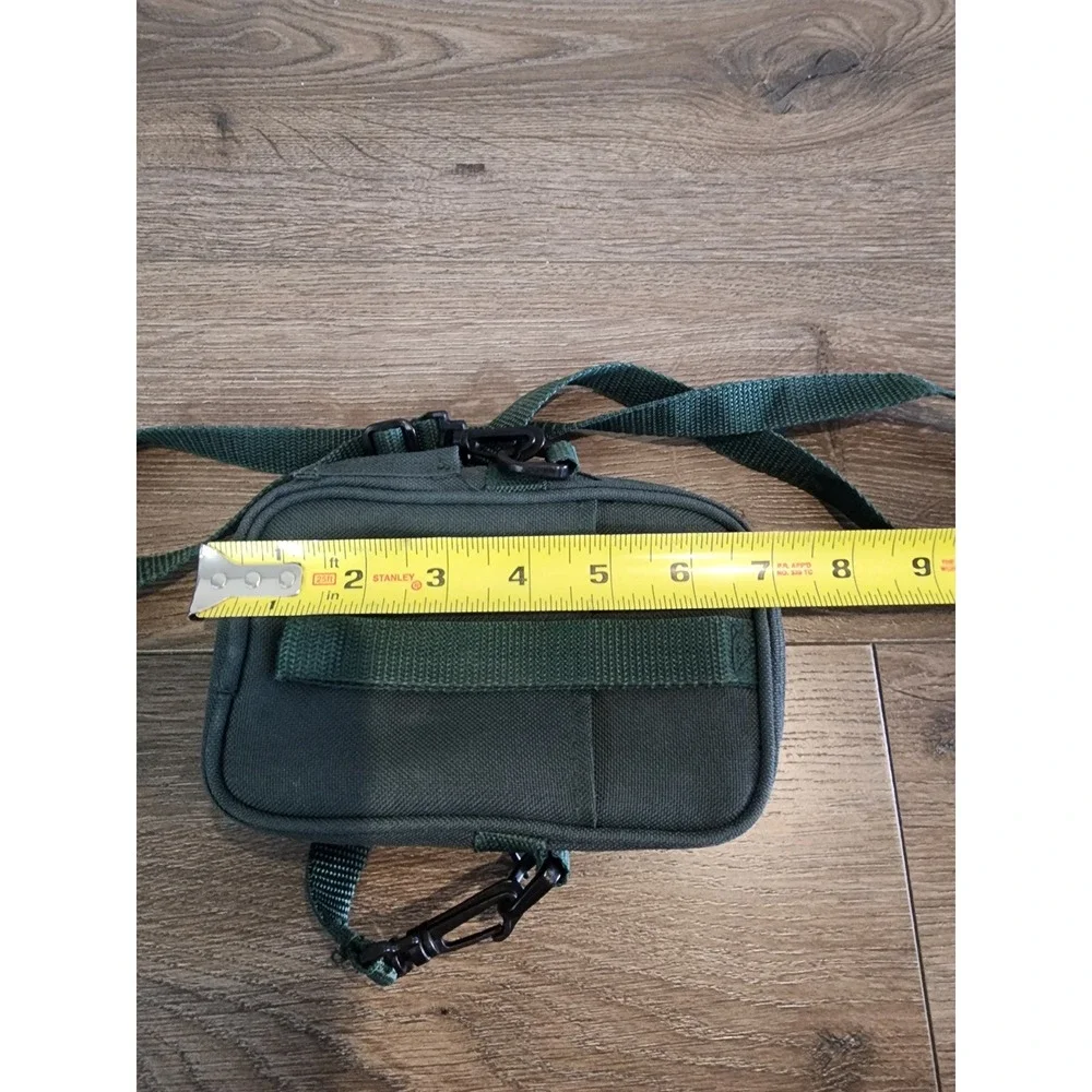 Focal Vintage Black Canvas Camera Bag Small Utility Pouch Crossbody Belt Loop